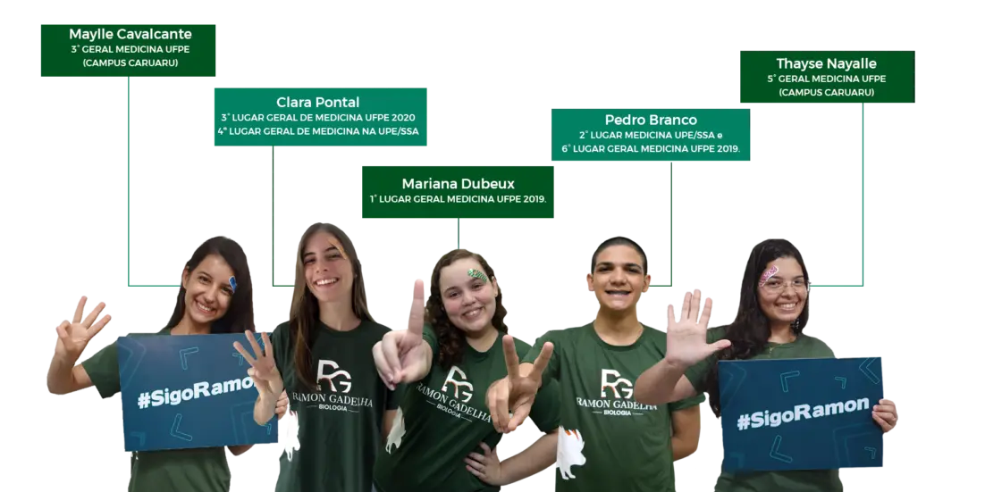 Aluno aprovados Curso de Biologia Ramon Gadelha